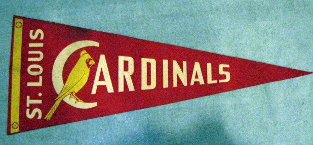 St. Louis Cardinals MLB BASEBALL SUPER VINTAGE 1980s Collectible Felt  Pennant!