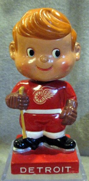 60's DETROIT RED WINGS SQUARE BASE BOBBING HEAD