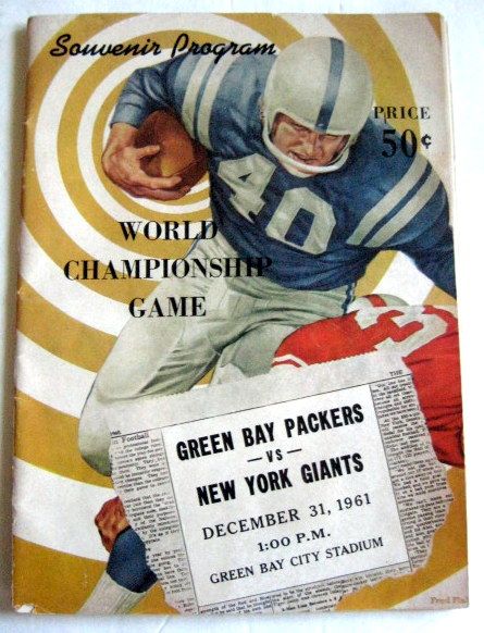 1961 NFL CHAMPIONSHIP GAME PROGRAM - PACKERS VS GIANTS