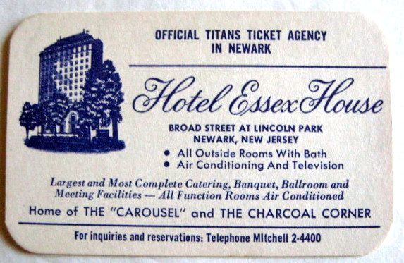 1961 NEW YORK TITANS POCKET SCHEDULE - RARE!
