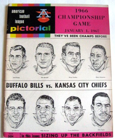 1966 AFL CHAMPIONSHIP PROGRAM - CHIEFS VS BILLS