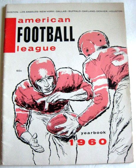 1960 AFL YEARBOOK - FIRST YEAR OF LEAGUE!
