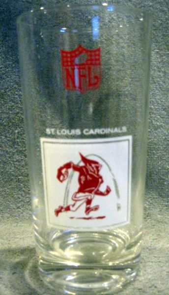 60's LOT OF 3 ST. LOUIS CARDINALS NFL HICKOK GLASSES