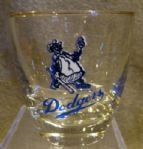 50s BROOKLYN DODGERS "OLD FASHIONED STYLE" GLASS
