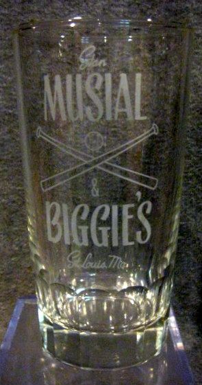 VINTAGE STAN MUSIAL BIGGIES GLASS