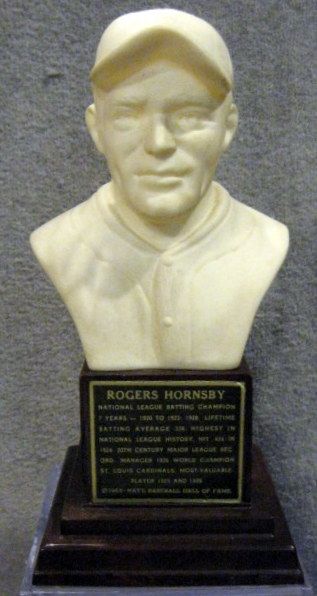 1963 ROGERS HORNSBY  HALL OF FAME  STATUE/ BUST