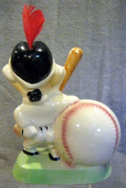 VINTAGE 50's CLEVELAND INDIANS CHIEF WAHOO MASCOT BANK