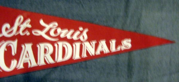 VINTAGE LOT OF 2 ST. LOUIS CARDINALS PENNANTS