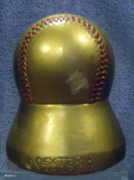 50's MILWAUKEE BRAVES BASEBALL PAPERWEIGHT