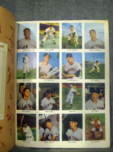 1955 NEW YORK GIANTS STAMP BOOK