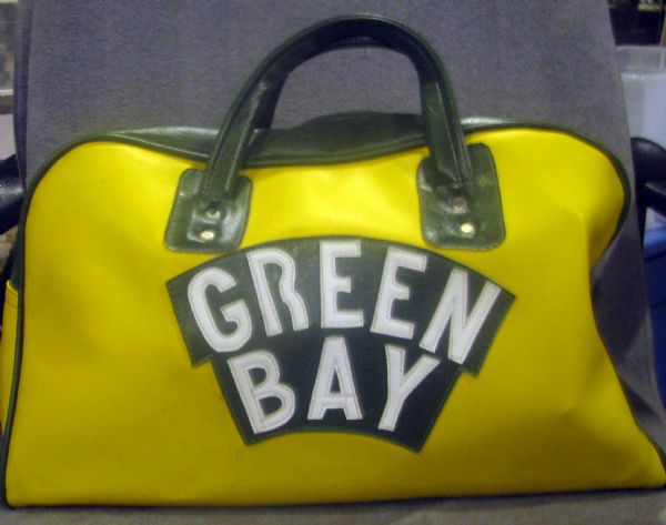 VINTAGE 60's GREEN BAY PACKERS DUFFLE BAG