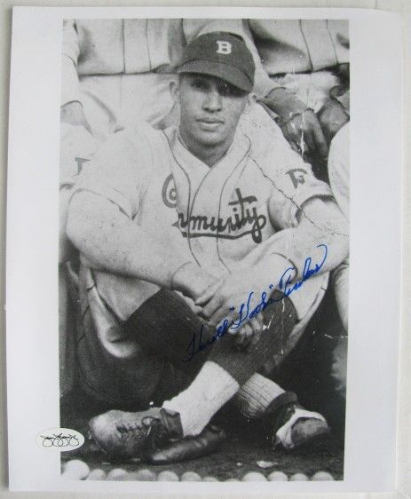 HOWARD HOOKS TINKER SIGNED NEGRO LEAGUE PHOTO w/JSA 