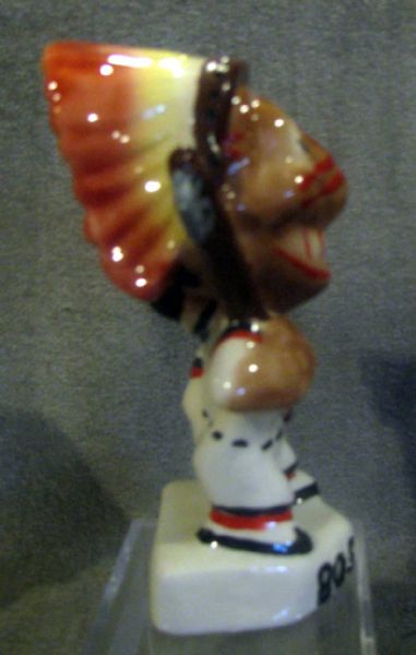 50's BOSTON BRAVES MASCOT BANK w/FULL HEADDRESS