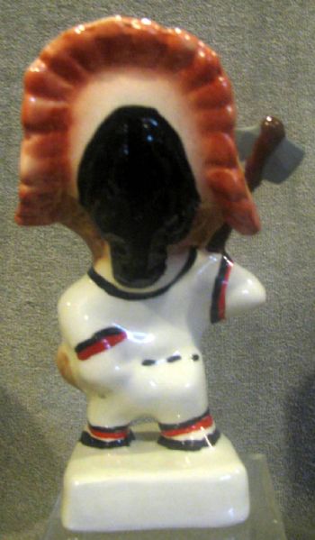 50's BOSTON BRAVES MASCOT BANK w/FULL HEADDRESS