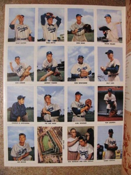 Lot Detail 1955 Brooklyn Dodgers Golden Stamp Book