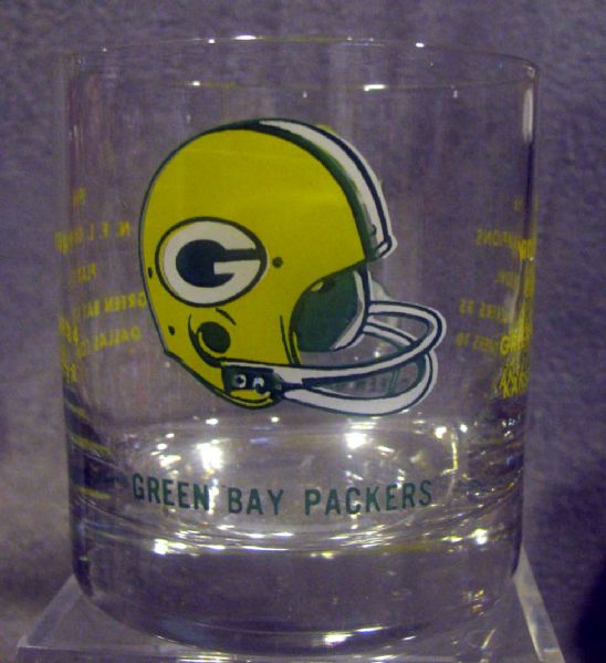 VINTAGE GREEN BAY PACKERS SUPER BOWL I CHAMPIONS GLASS