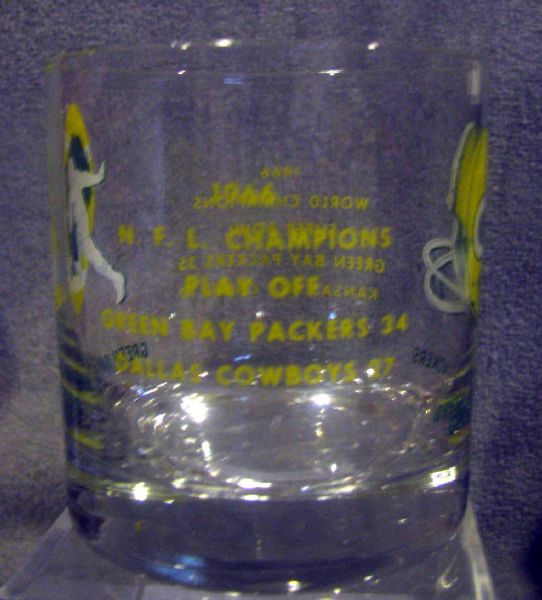 VINTAGE GREEN BAY PACKERS SUPER BOWL I CHAMPIONS GLASS