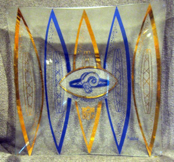 60's LOS ANGELES RAMS HEDY GLASS  DISH