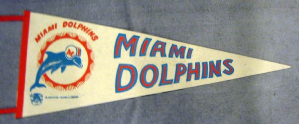 60's MIAMI DOLPHINS AFL PENNANT