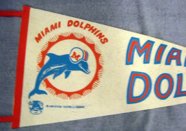 60's MIAMI DOLPHINS AFL PENNANT