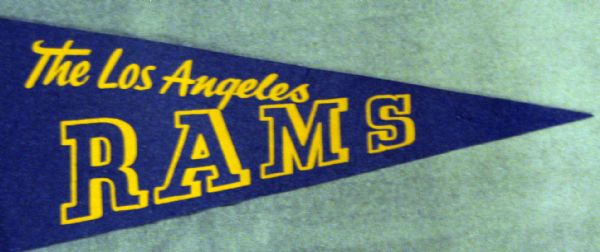 50's/60's LOS ANGELES RAMS PENNANT