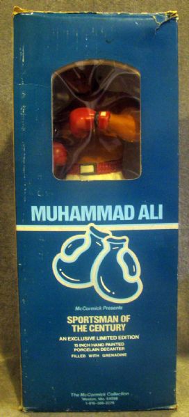 VINTAGE MUHAMMAD ALI DECANTER w/BOX