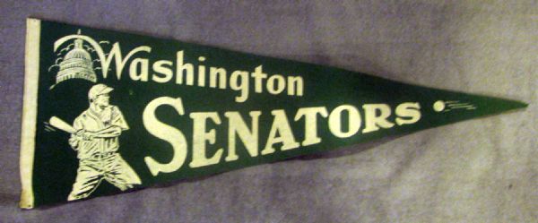 50's WASHINGTON SENATORS PENNANT