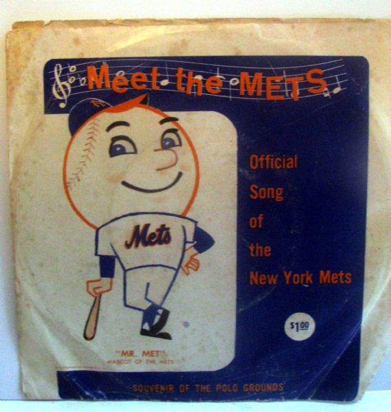 VINTAGE 1963 MEET THE METS RECORD