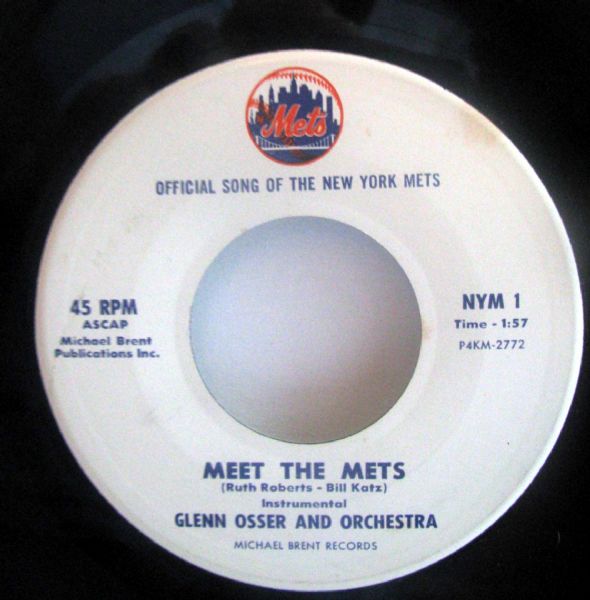 VINTAGE 1963 MEET THE METS RECORD