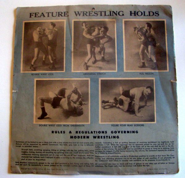 VINTAGE 1954 WRESTLING STARS CALENDAR - MUST SEE!