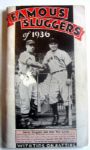 1936 FAMOUS SLUGGERS BOOKLET - GEHRIG/OTT COVER