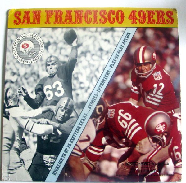 1970 SAN FRANCISCO 49'ers RECORD ALBUM