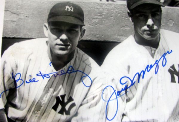 JOE DIMAGGIO / BILL DICKEY SIGNED PHOTO w/JSA LOA