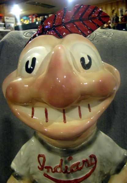 50's CLEVELAND INDIANS CHIEF WAHOO PROMO STATUE - AWESOME!