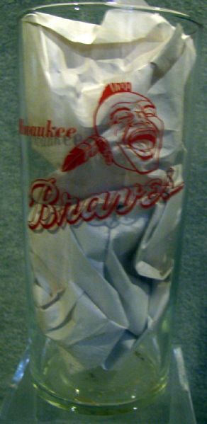 60's MILWUAKEE BRAVES / NEW YORK METS GLASS