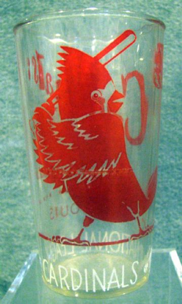 50's ST. LOUIS CARDINALS NATIONAL LEAGUE GLASS