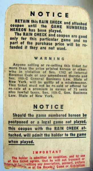 Lot Detail - 1950 WORLD SERIES TICKET STUB - PHILLIES/YANKEES - GAME 4 ...