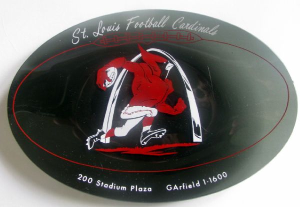 VINTAGE 60's ST. LOUIS FOOTBALL CARDINALS CANDY DISH