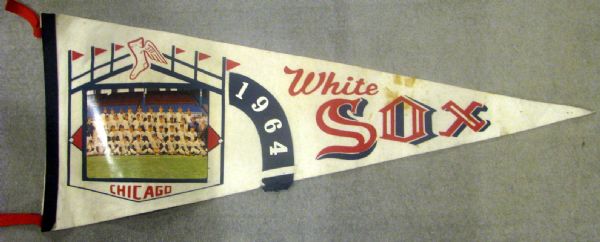 1964 CHICAGO WHITE SOX PHOTO PENNANT