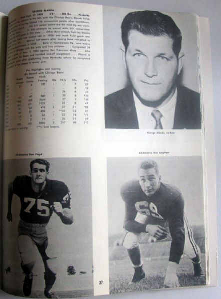 1960 AFL YEARBOOK - 1st YEAR!