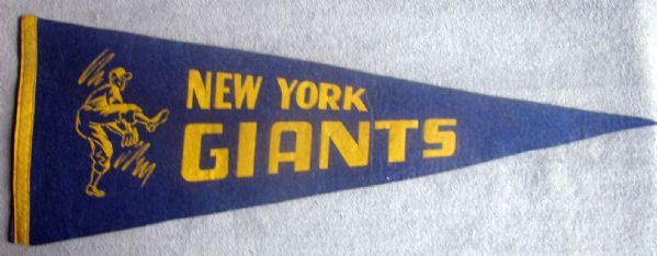 40's NEW YORK GIANTS PENNANT - HUBBELL?