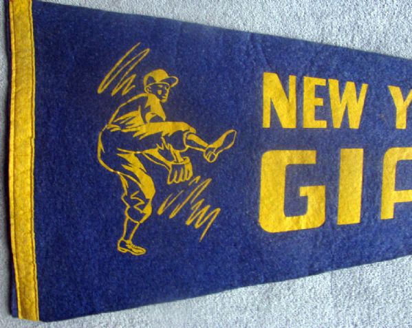 40's NEW YORK GIANTS PENNANT - HUBBELL?