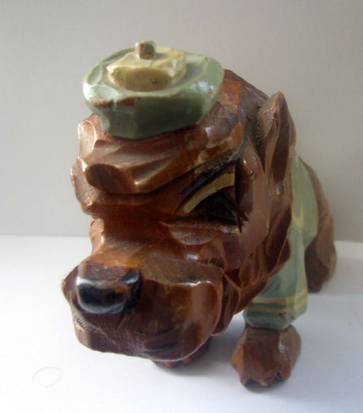 50's COLUMBIA LIONS CARTER-HOFFMAN WOOD CARVED MASCOT STATUE
