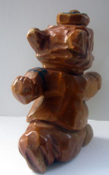 50's MICHIGAN WOLVERINES CARTER-HOFFMAN WOOD CARVED MASCOT  STATUE
