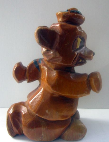 50's MICHIGAN WOLVERINES CARTER-HOFFMAN WOOD CARVED MASCOT  STATUE