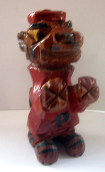 50's PRINCETON TIGERS CARTER-HOFFMAN WOOD CARVED STATUE