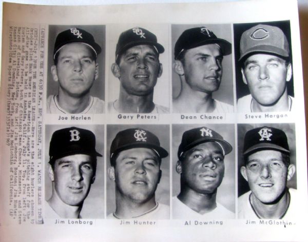 1967 ALL-STAR GAME PLAYERS PHOTOS - 2- N.L. & A.L.