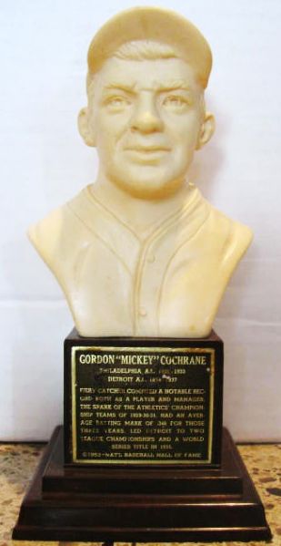 1963 MICKEY COCHRANE HALL OF FAME BUST 