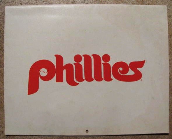 1980 PHILADELPIA PHILLIES PLAYER PICTURE CALENDAR