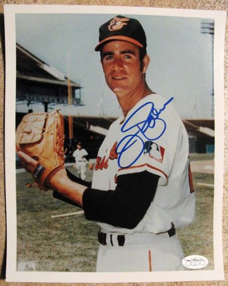 JIM PALMER SIGNED COLOR PHOTO w/JSA